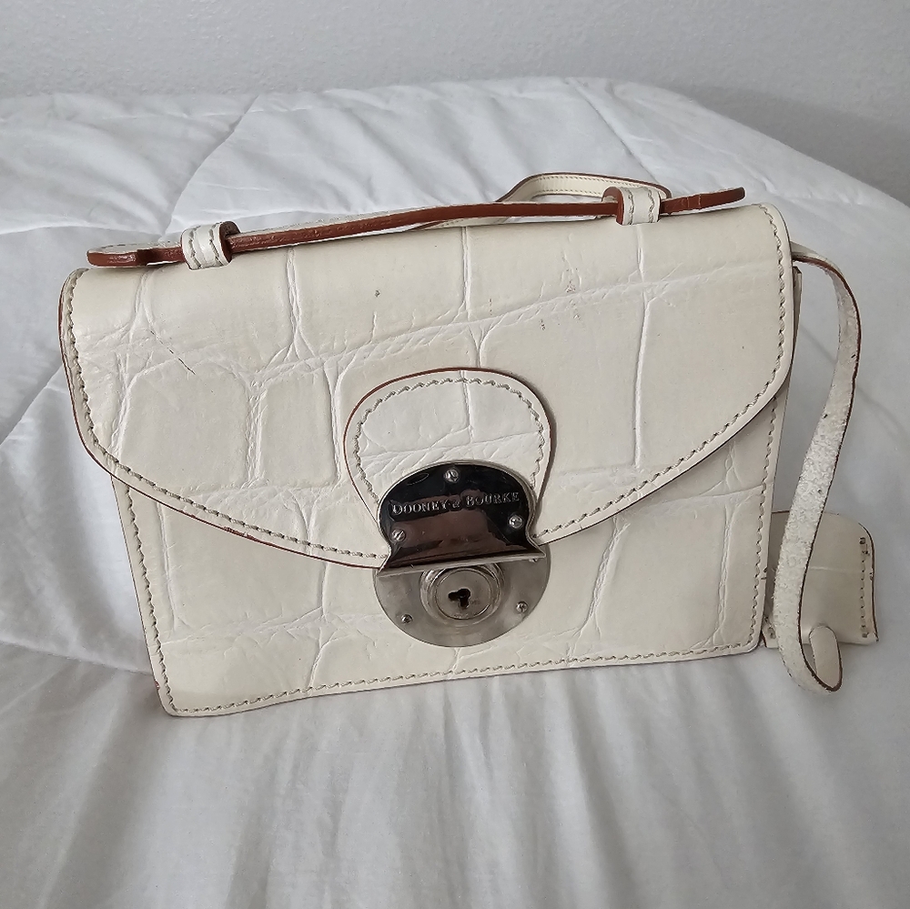 Dooney and Bourke Alto Croc locking crossbody
